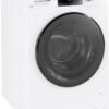 GE – 2.4 Cu. Ft. High Efficiency Stackable Front Load Washer with Steam and Sanitize – White - Image 2