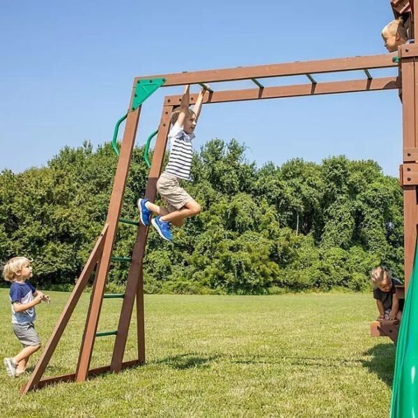 Backyard Discovery Skyfort II Cedar Swing Set/PlaySet - Image 5