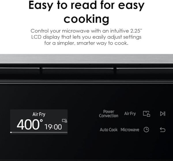 1.2 cu. ft Convection Air Fry, Black Glass, MC12DB8700CKAA Countertop Microwave - Image 7