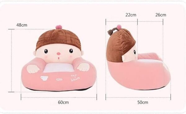 Toy Cartoon Lazy Seat，Children's Sofa Backrest Chair Kids Toys Baby Learning Chair Infant Cushion (Color : B) (Color : B) - Image 3