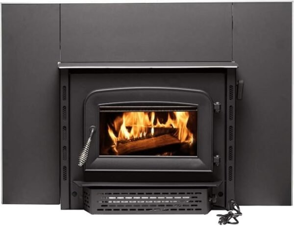 AW1820E 1,200 Sq. Ft. Wood Stove Insert , Black