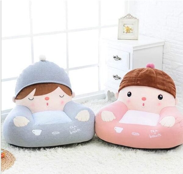 Toy Cartoon Lazy Seat，Children's Sofa Backrest Chair Kids Toys Baby Learning Chair Infant Cushion (Color : B) (Color : B) - Image 4