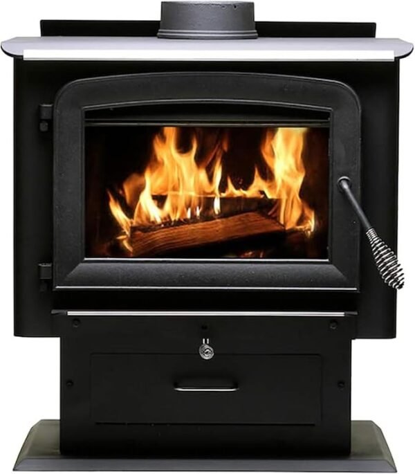 AW2020-P 2,000 Sq. Ft. Pedestal Wood Burning Stove - Image 2