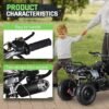 Kids Ride On Truck Car, 2-Stroke 49CC Ride On Car for Kids and Adults, 4 Wheeler Quad Gas Power Vehicle, Kids ATV Ride on Toy Car, Gas Powered Off-Road Cars for Kids Gifts, 264 Lbs, Stocking Stuffer - Image 6