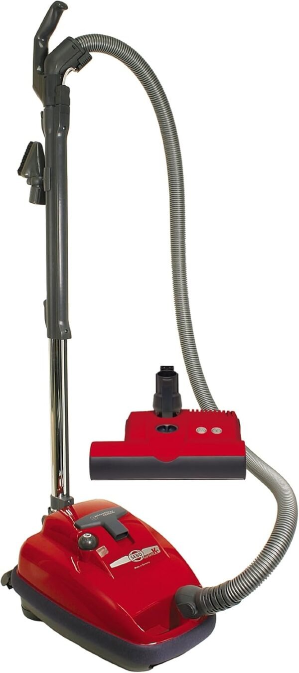 9687AM Airbelt K3 Canister Vacuum with ET-1 Powerhead and Parquet Brush, Red - Corded