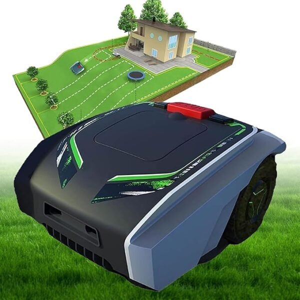 Automatic Lawnmower APP Control,Efficient Pruning Mobile Phone Planning Path Yard Lawn Mower with Self Installation and Ultra-Quiet Smart Mowing Technology for Small to Medium Yards