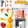 Commercial Juicer Machine, Automatic 110V 120W Orange Squeezer for 22-30 per Minute, SUS 304 Tank Stainless Sugar Cane Juicer Machine for Lemon, Sugar Cane, Orange