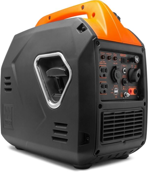 56203i Super Quiet 2000-Watt Portable Inverter Generator w/Fuel Shut Off, CARB Compliant, Ultra Lightweight, Black/Orange - Image 6