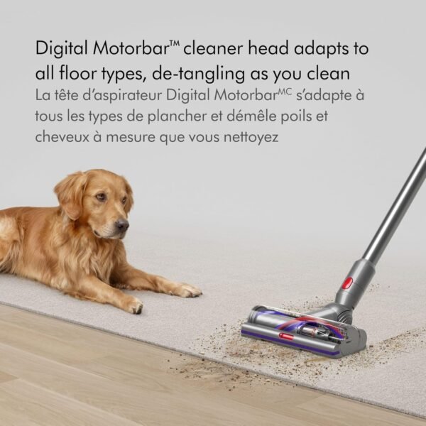 V15 Detect Cordless Vacuum Cleaner, Yellow/Nickel - Image 3