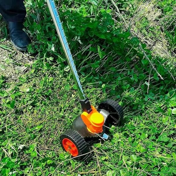 Electric Lawn Mower Handheld Portable Rechargeable Weeding Machine Multifunctional Household Small Lawn Trimmer Orchard Garden Trimmer (Battery*2 11000mAh) - Image 2