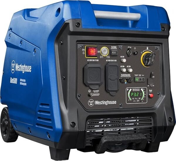 Outdoor Power Equipment 5000 Peak Watt Super Quiet Portable Inverter Generator, Remote Electric Start with Auto Choke, Wheel & Handle Kit, RV Ready, Gas Powered, Parallel Capable