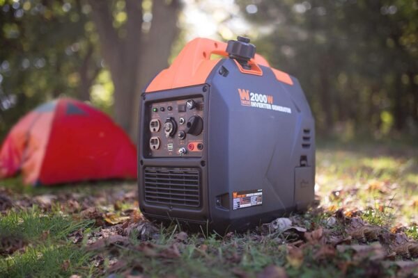 56203i Super Quiet 2000-Watt Portable Inverter Generator w/Fuel Shut Off, CARB Compliant, Ultra Lightweight, Black/Orange - Image 3