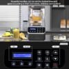 Professional Commercial Blender 2200W 1.58QT 51OZ Quiet Blender Brushless Motors Commercial Smoothies, Frozen Drinks, Self-Cleaning Silver Grey - Image 5