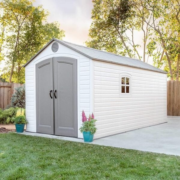 60075 8 x 15 Ft. Outdoor Storage Shed, Desert Sand - Image 6